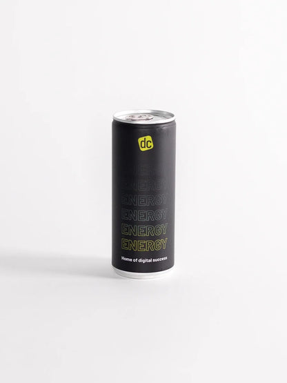 dc Energy Drink, 250ml Dose im dc Design