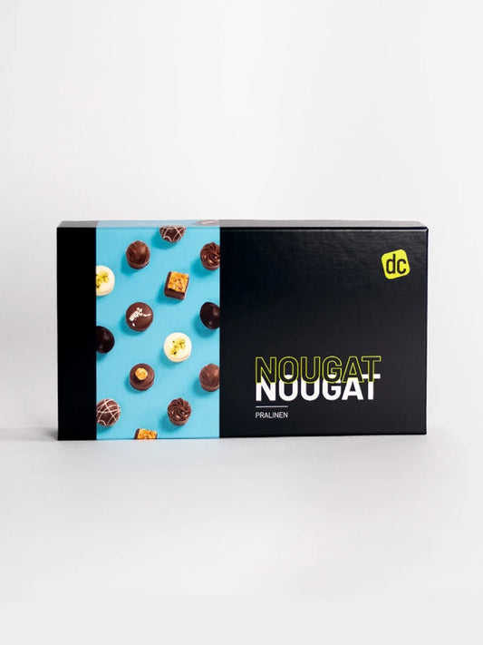 Lauensteiner Pralinenbox, 200g alkoholfreie Nougat-Pralinen im dc Design